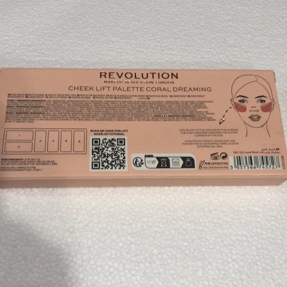 Revolution Cheek Lift Palette - Pink and Coral new